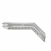 30" Chrome 45-Degree Angled Heavy Duty Mud Flap Hangers - 2-1/2" Bolt Pattern (Pair)
