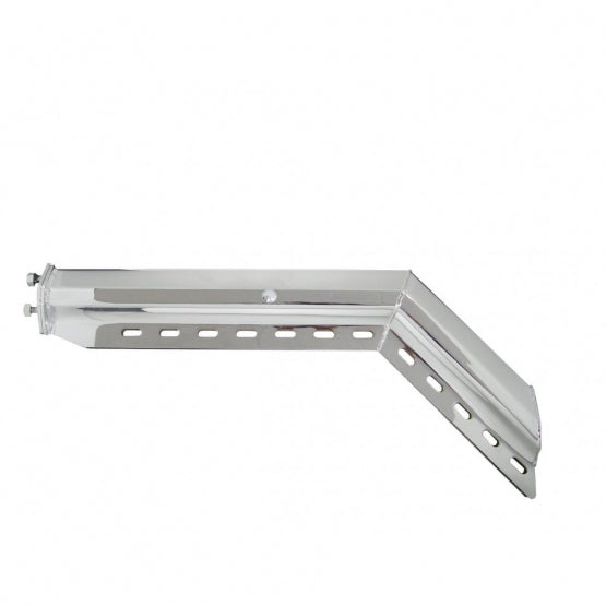30" Chrome 45-Degree Angled Heavy Duty Mud Flap Hangers - 2-1/2" Bolt Pattern (Pair)