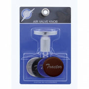 "Tractor" Chrome Aluminum Screw-On Air Valve Knob With Multi Color Glossy Sticker