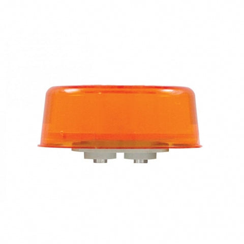 6 LED 2" Round GloLight (Clearance/Marker) - Amber LED/Amber Lens