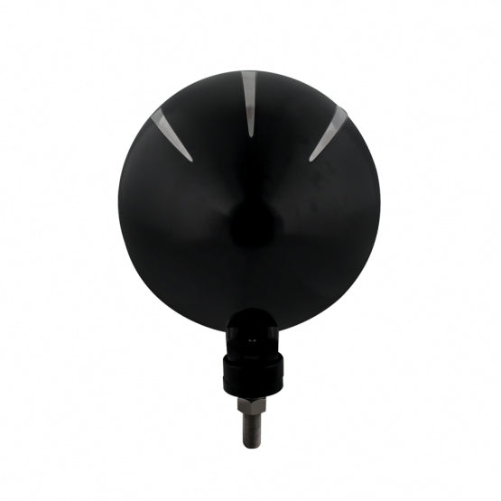 Black "Billet" Style Groove Headlight Crystal H4 Bulb