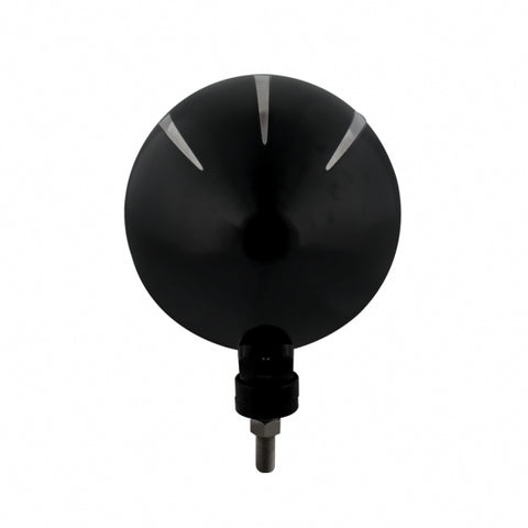 Black "Billet" Style Groove Headlight Crystal H4 Bulb