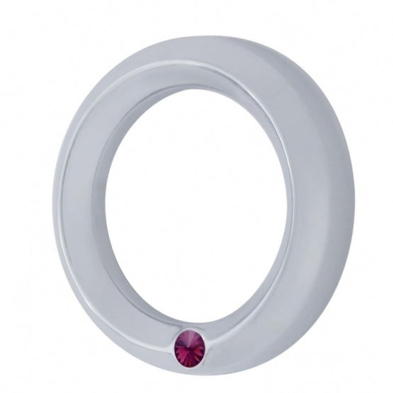 Signature Series Small Gauge Bezel For 2006+ Peterbilt - Purple Crystal