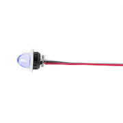 4 LED Dual Function 3/4" Mini Watermelon Light (Clearance/Marker) - Blue LED/Clear Lens