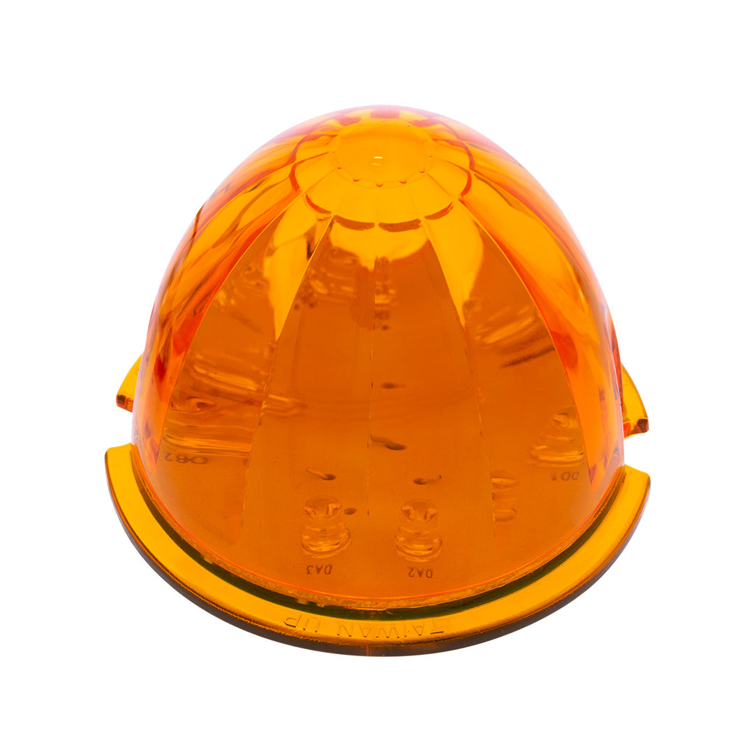 17 LED Dual Function Watermelon Cab Light - Amber LED/Amber Lens