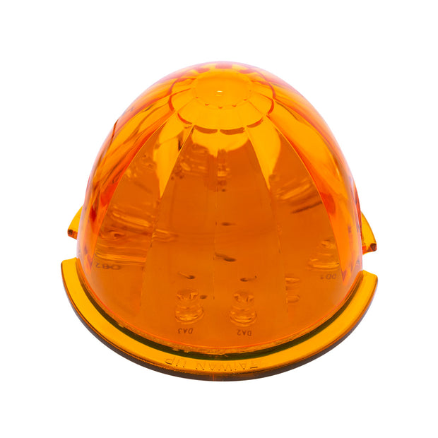 17 LED Dual Function Watermelon Cab Light - Amber LED/Amber Lens