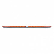Dual 14 LED 12" Light Bars With Bezel - Amber LED/Amber Lens