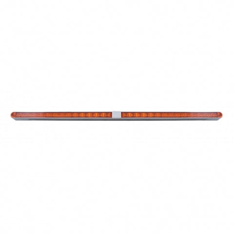 Dual 14 LED 12" Light Bars With Bezel - Amber LED/Amber Lens
