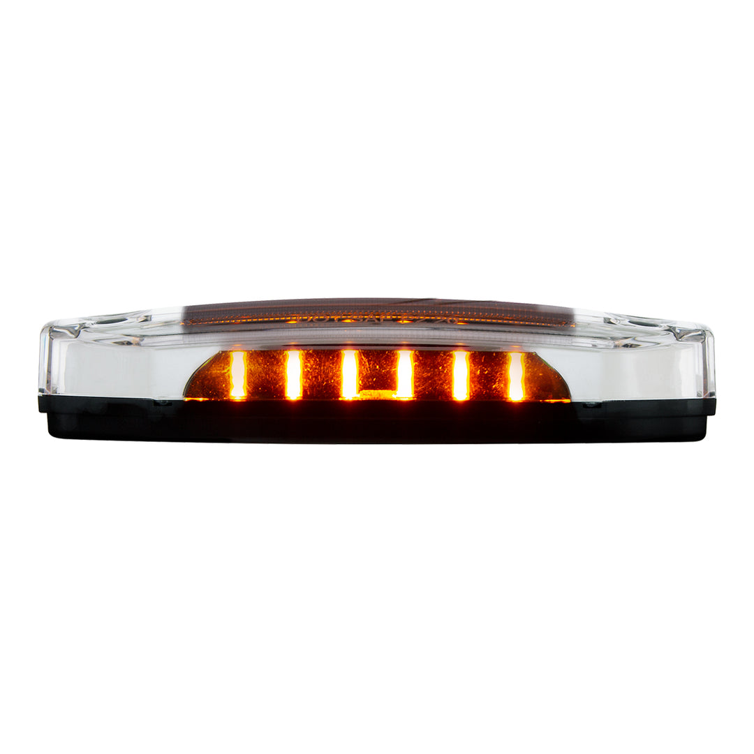 6 Amber LED Light (Clearance/Marker) With 6 Amber LED Side Ditch Light