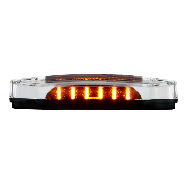 6 Amber LED Light (Clearance/Marker) With 6 Amber LED Side Ditch Light