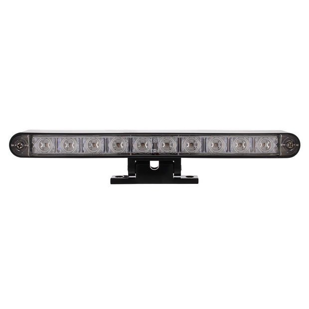 10 LED Dual Function 3rd Brake Light With Black Swivel Pedestal Base - Red LED/Clear Lens