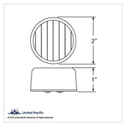 9 LED 2" Round Light (Clearance/Marker) - Amber LED/Amber Lens