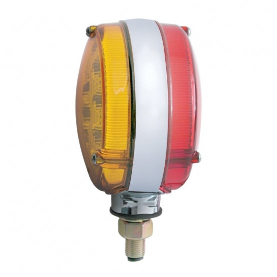 42 LED Reflector Double Face Turn Signal Light - Amber &amp; Red LED/Amber &amp; Red Lens