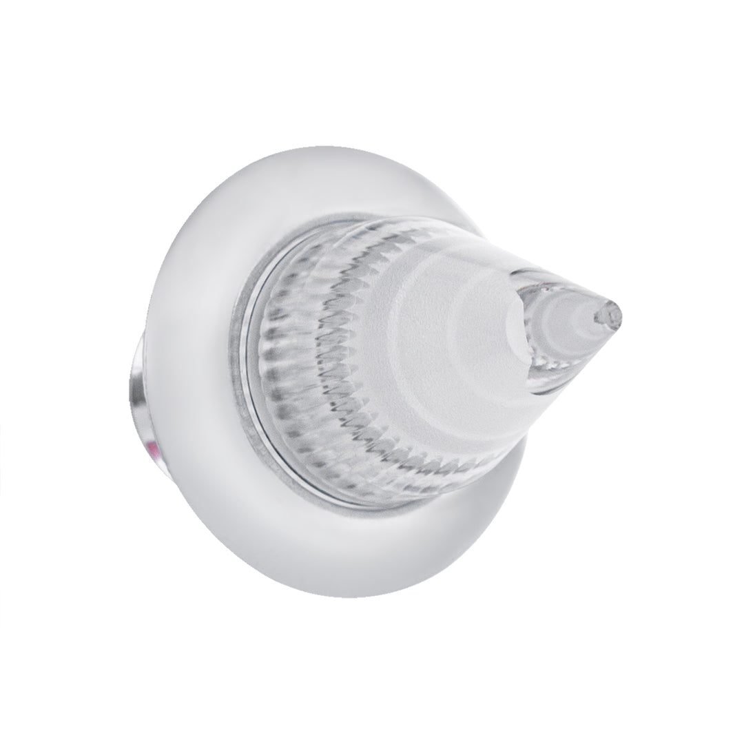 4 LED Dual Function 3/4" Mini Spike Light With SS Bezel (Clearance/Marker) - Amber LED/Clear Lens