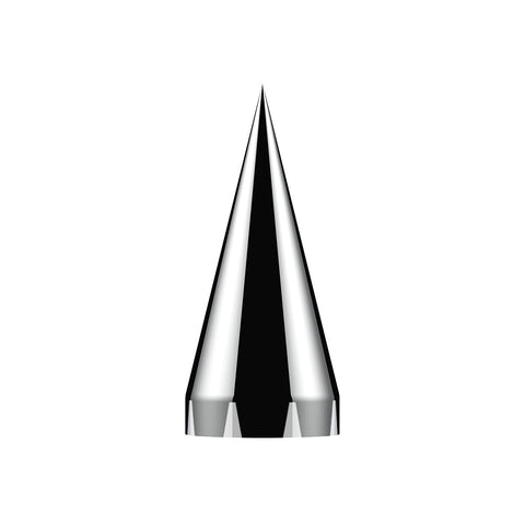 33mm x 4-1/2" Chrome Plastic X Spike Nut Covers - Thread-On (Box Of 10)