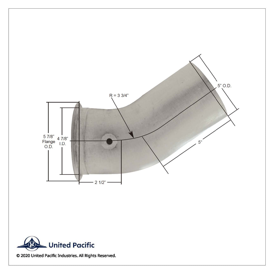 Aluminized Exhaust Elbow For Freightliner Classic 04-16460-009