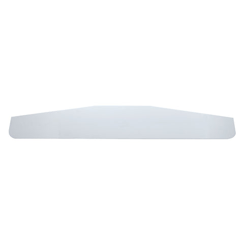 4" X 24" Chrome Standard Bottom Mud Flap Plate - Welded Stud (Card of 2)