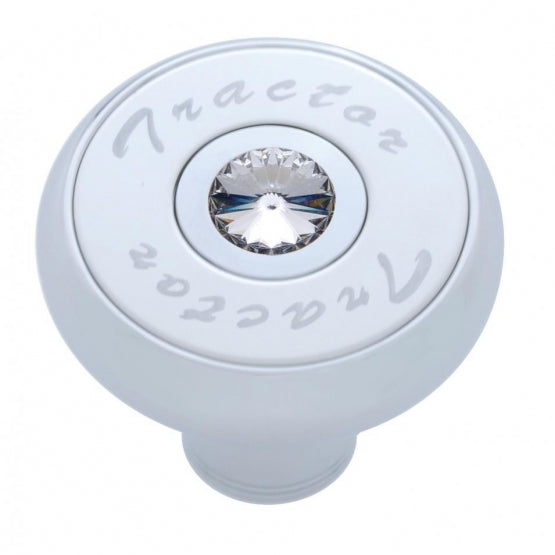 "Tractor" Deluxe Air Valve Knob - Clear Crystal