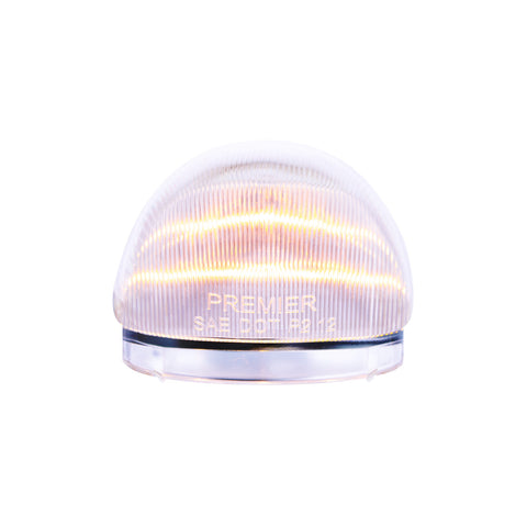 5 LED Dual Function Guide 682-C Headlight Turn Signal Light - Amber LED/Clear Lens