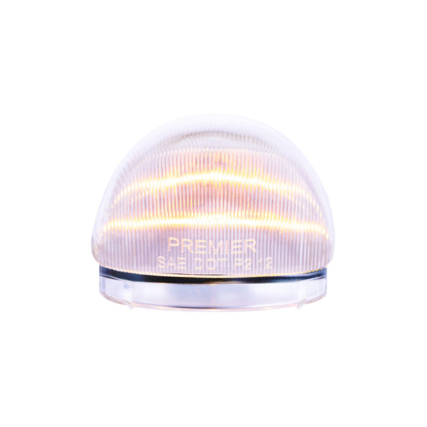 5 LED Dual Function Guide 682-C Headlight Turn Signal Light - Amber LED/Clear Lens
