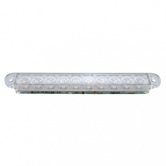 10 LED 6-1/2" Light Bar Only (Stop, Turn & Tail) - Red LED/Clear Lens