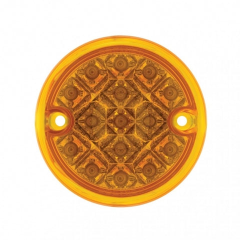 30 LED 3" Dual Function Reflector Double Face Light Kit - Amber & Red LED/Amber & Red Lens
