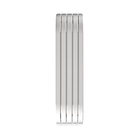 120" 430 Stainless Steel (16ga) Beaded Edge Ribbed Full Fender 60" Spread - SR Series (Pair)