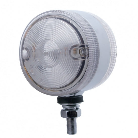 30 LED 3" Dual Function Double Face Light - Amber &amp; Red LED/Clear Lens