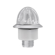 4 LED 3/4" Mini Watermelon Double Fury Light With Clear Lens (Clearance/Marker) - Red & White LED