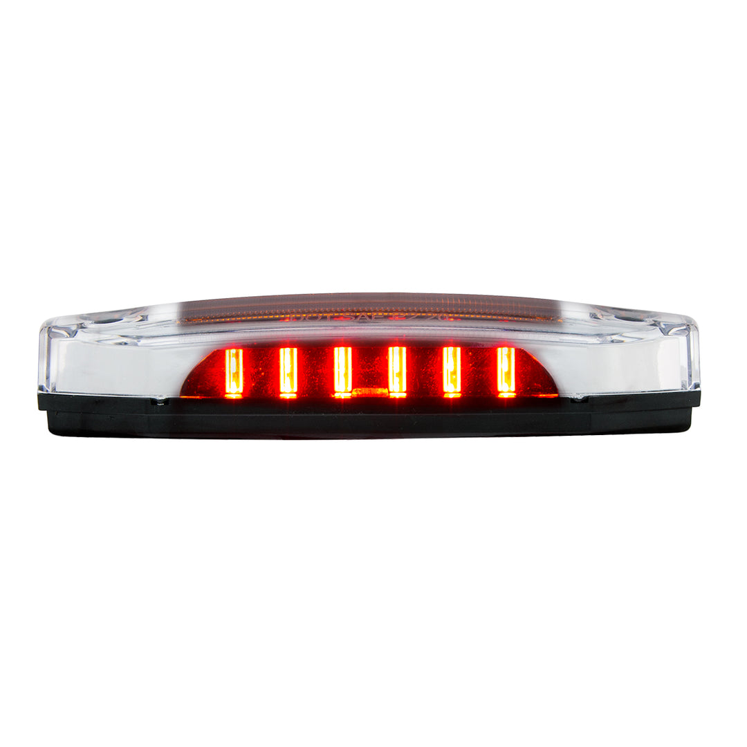 6 Amber LED Light (Clearance/Marker) With 6 Red LED Side Ditch Light