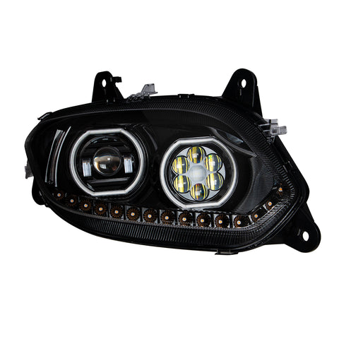 Black 17 LED Headlight For 2018-2024 International LT - Passenger