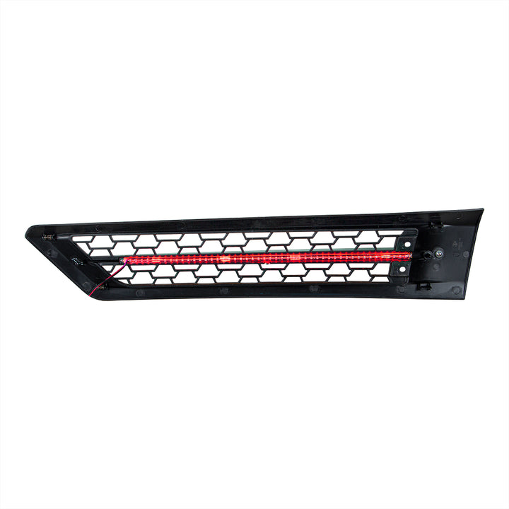 Hood Air Intake Grille With Red LED For 2018-2024 Freightliner Cascadia 126 - Passenger