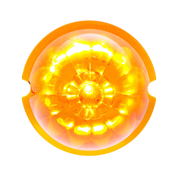 17 LED Dual Function Watermelon Cab Light - Amber LED/Amber Lens