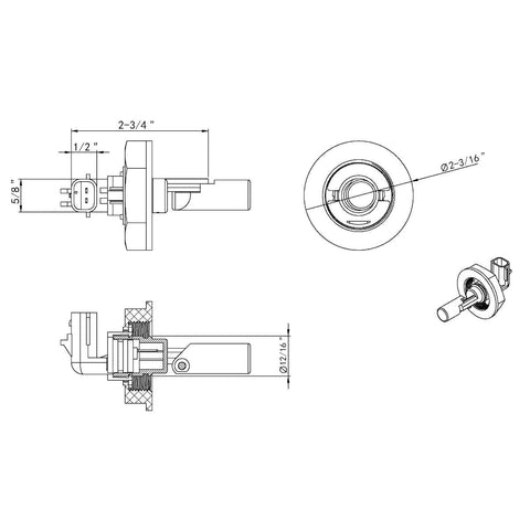 Coolant Level Sensor For 2008-2020 Freightliner Cascadia