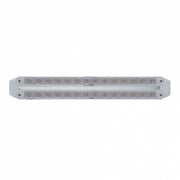 Dual 14 LED 12" Light Bars - Red & White LED/Clear Lens