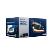 Black Projection Headlight With LED Position & Sequential Signal For 2012-2021 Peterbilt 579- Driver