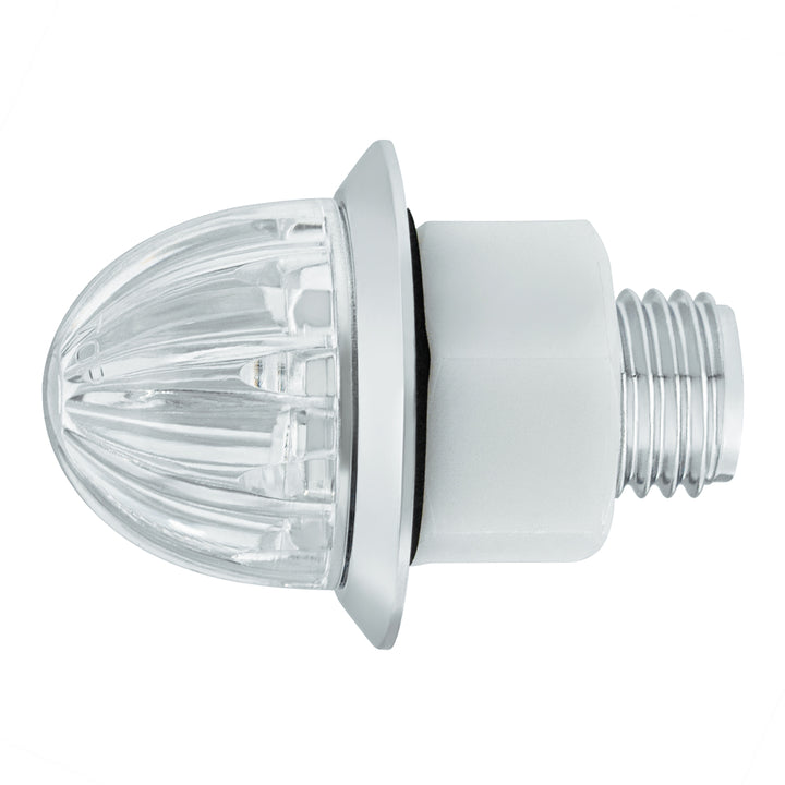 2 LED Dual Function 3/4" Mini Watermelon Light (Clearance/Marker) - White LED/Clear Lens