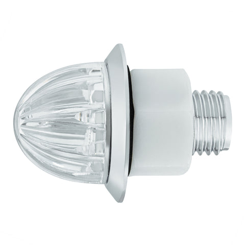2 LED Dual Function 3/4" Mini Watermelon Light (Clearance/Marker) - White LED/Clear Lens