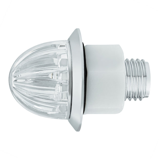 2 LED Dual Function 3/4" Mini Watermelon Light (Clearance/Marker) - White LED/Clear Lens