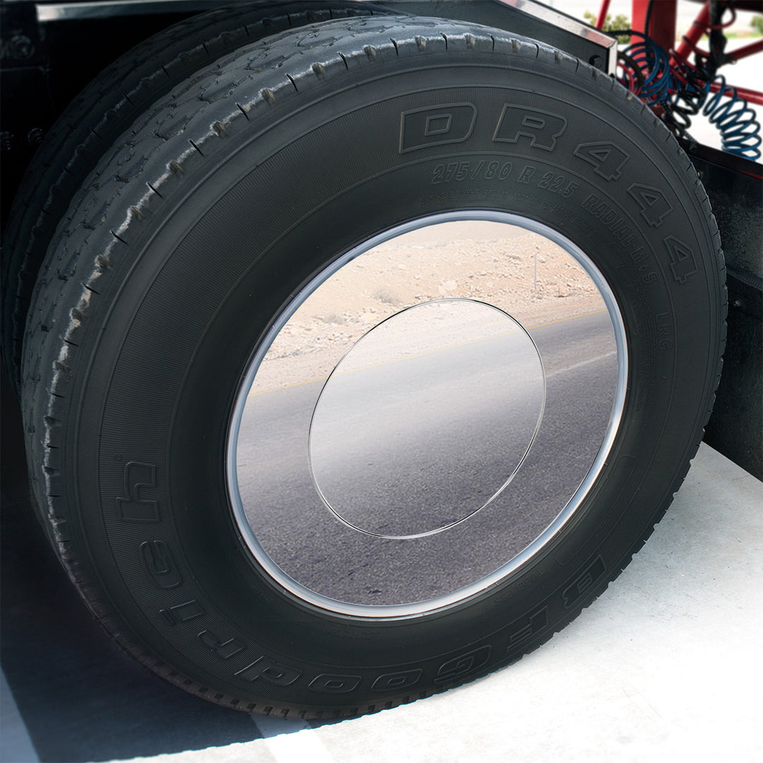 Flat Aero Rear Axle Cover Kit - Chrome