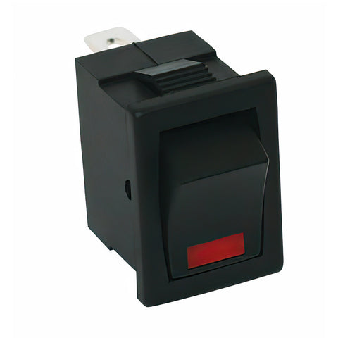 Black Miniature LED Rocker 10 Amp 12V S.P.S.T. On/Off 1 Pc.