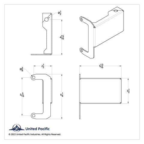 Light & CB Antenna Bracket For 2008-2017 Freightliner Cascadia - Driver