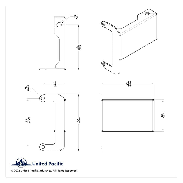 Light & CB Antenna Bracket For 2008-2017 Freightliner Cascadia - Driver