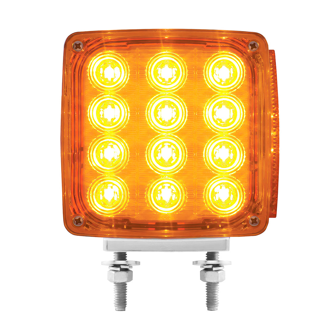 27 LED Double Face Turn Signal Light (Driver) - Amber &amp; Red LED/Amber &amp; Red Lens