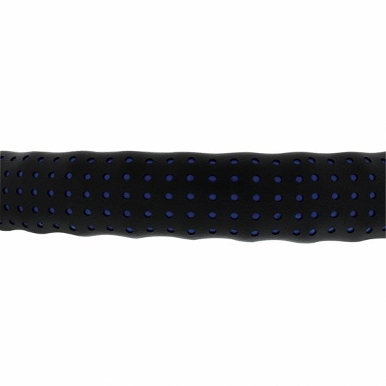 18" Perforated Leather Steering Wheel Cover - Blue