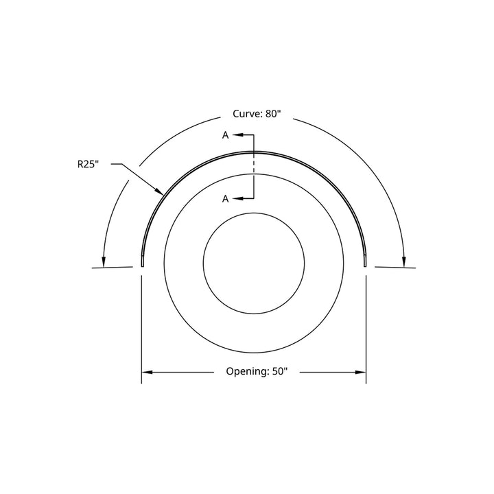 80" 430 Stainless Steel (18ga) Single Axle Fender - SR Series  (Pair)