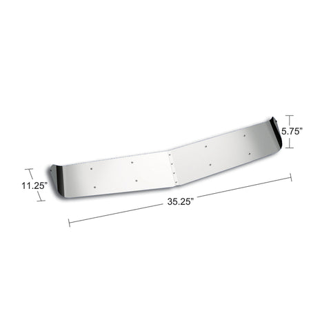 430 Stainless Plain Style Sunvisor For 2002-18 Western Star Constellation/4700 With OE Visor