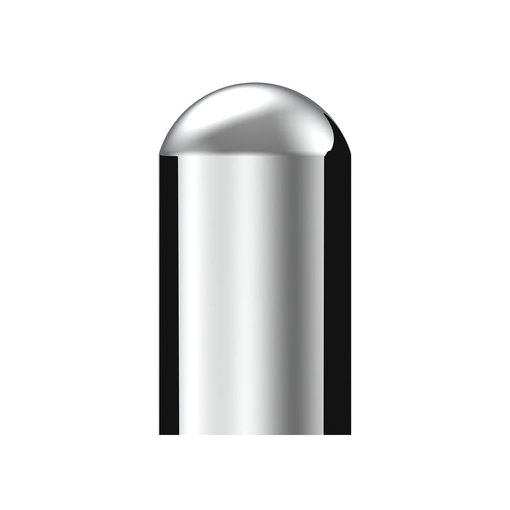 33mm x 3-3/4" Chrome Plastic Dome Nut Covers -Thread-On (10-Pack)