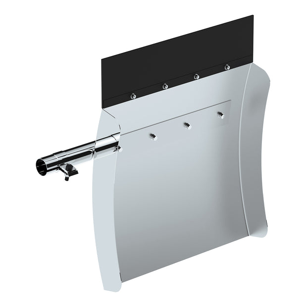 24" X 24" 430 Stainless Steel Quarter Fender With Tube Bracket Set - 4" Side Wall