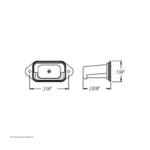 Gray License/Utility Light